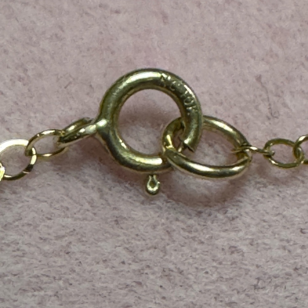 10K Solid Gold 'Baby' Necklace - Picture 3 of 4